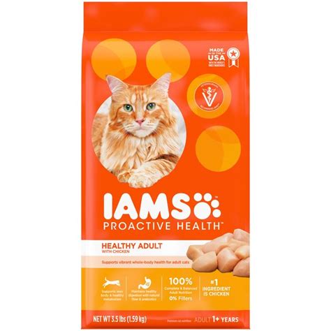 After that, carefully insert the bag clip over the folded portion. . Iams orange bag cat food